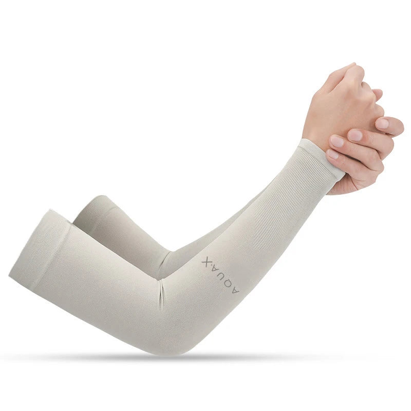UV Sun Protection Arm Sleeves for Men Women Cycling Ice Silk Outdoor Breathable Summer Driving Cooling Fishing Hiking Sleeves