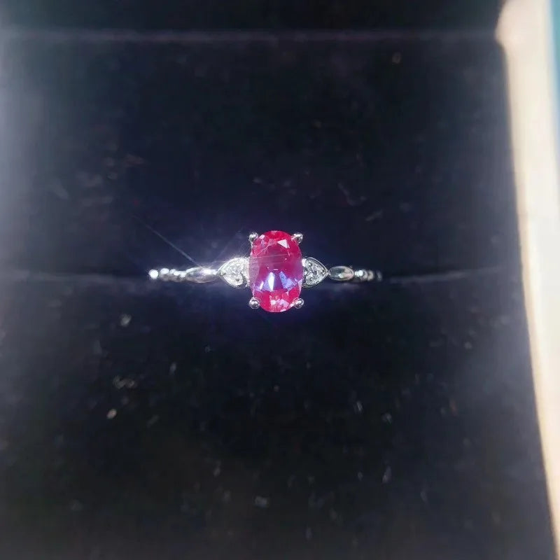2024 New S925 Sterling Silver New Jewelry Natural Alexander Women's Ring Adjustable Silver Ring Gift