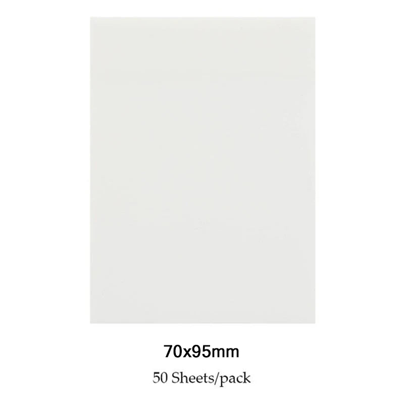 50pcs Transparent Waterproof Posted It Sticky Note Pads Notepads Posits For School Student Stationery Office Supplies 70mmx95mm