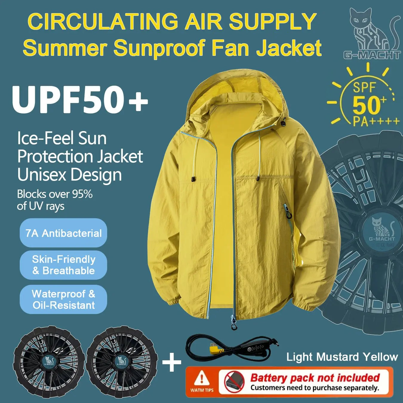 Couple Summer Cooling Fan Vest, Breathable Heat-Resistant Air Conditioned Sleeveless Workwear for Outdoor Use(Not Power)