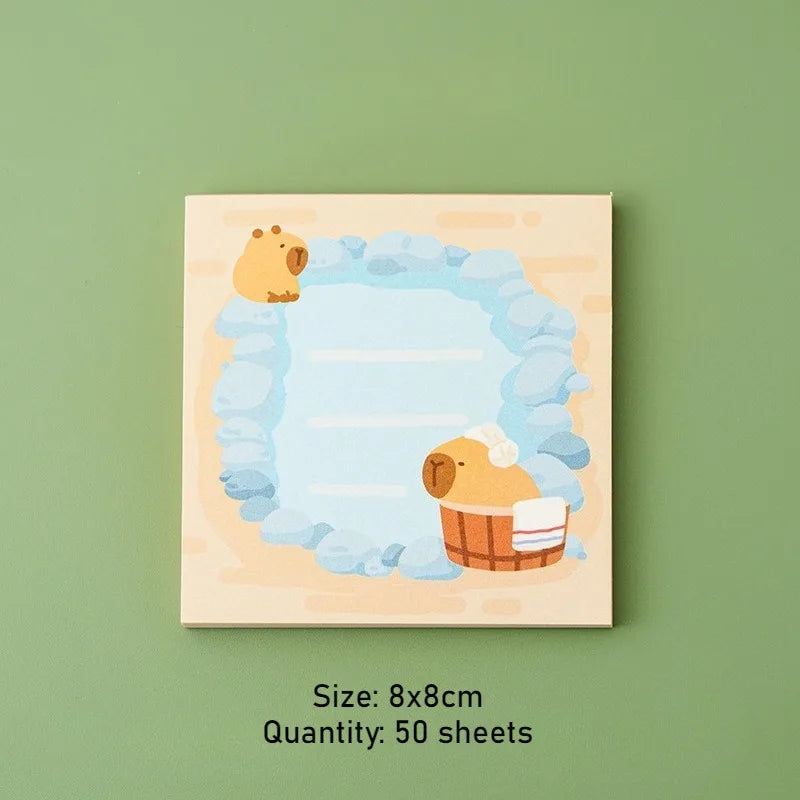 50 Sheets Kids Cartoon Posted It Paper Memo Sticky Panda Guinea Pig Notes Stickers Notebook Planner Stationery Message Sticker