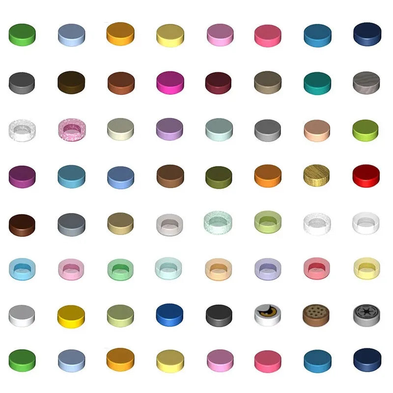 500pcs 1x1 Round  98138 Pixel Art Remix Building Block Toy Mosaic Drawing Series