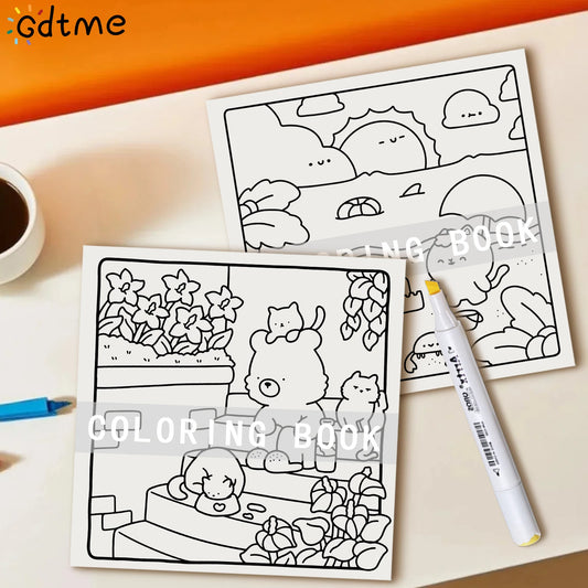 COZY MOMENTS Coloring Book for Adult and Teen Featuring Relieve Stress Kill Time DIY Painting Drawing Book Kids Educational Toys