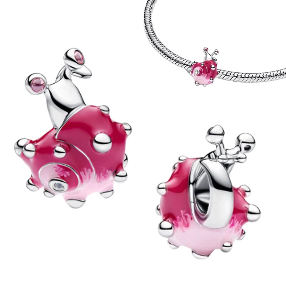 S925 Silver Plated Pave Charm Bead Ice Cream Whistle Stamp Nature Biology Crab Anchor Sun Face Heart DIY Bracelet Fine Jewelry