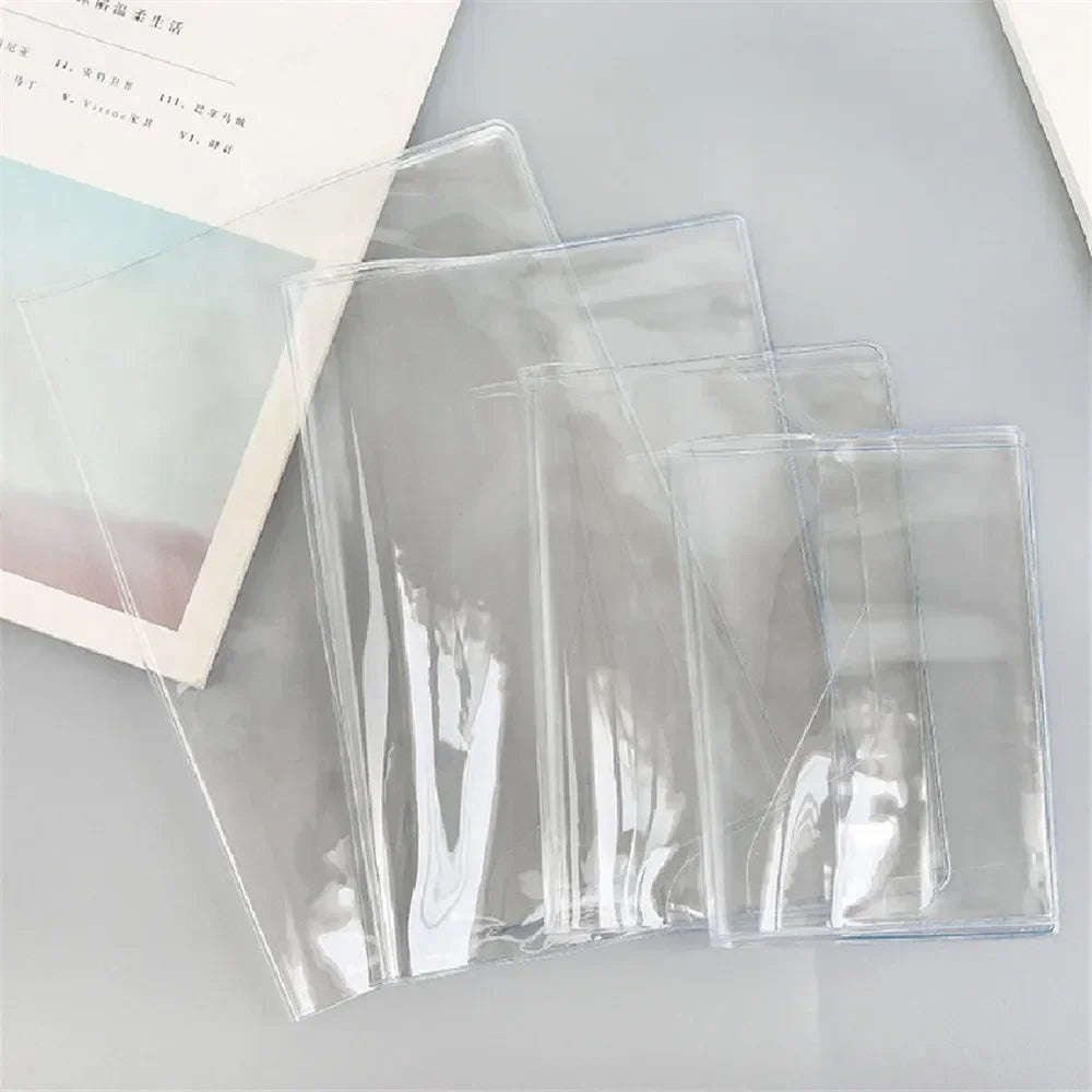 Waterproof PVC Transparent Protective Sleeve for A6 A5 Notebook Journal Planner Book Diary Protects Cover Office Supplies