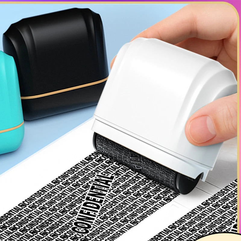 Roller-type Confidential Seal Garbled Privacy Seal Original Ink Express Smear Pen Anti-leakage and Information Concealment