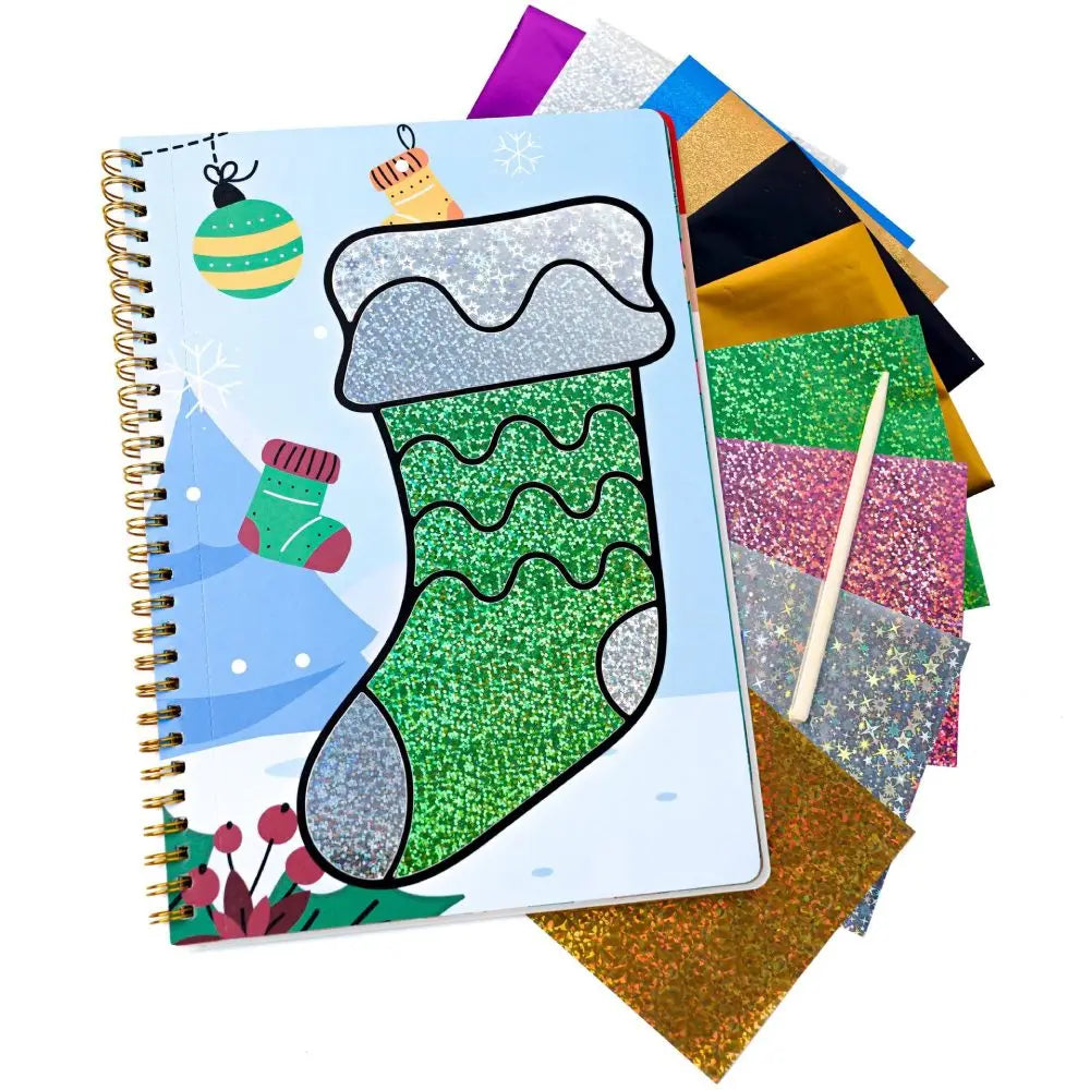 16 Sheet/Set DIY Magical Transfer Painting Crafts Christmas Halloween Birthday Children Kids Foil Arts Crafts Gifts Drawing Toys