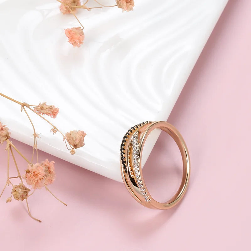 18k rose Gold Ring for Women Natural Carat Diamond with Diamond Jewelry Anillos De Bizuteria Anillos Mujer Gemstone Rings Box
