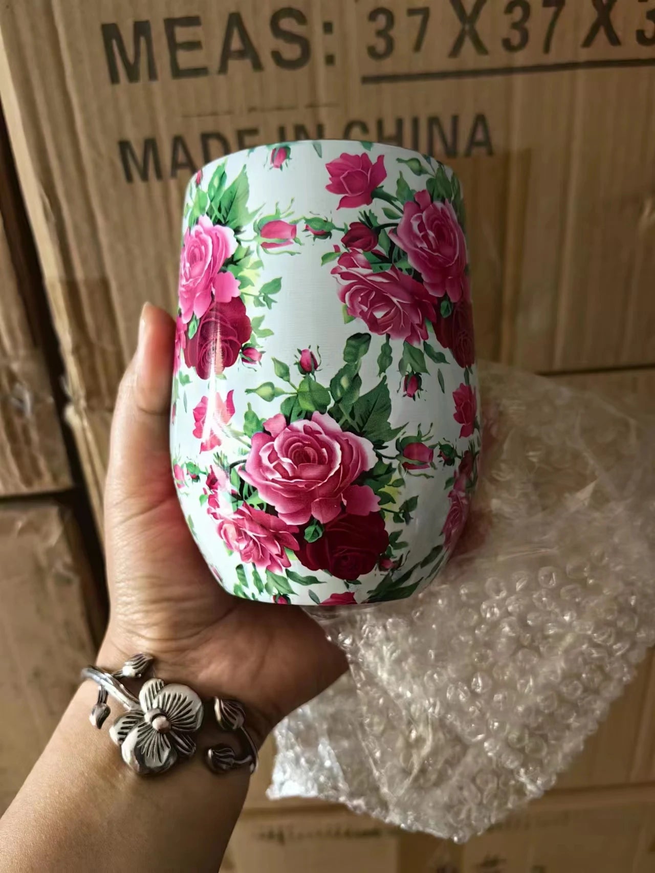 12OZ Wine seal Cover Custom Logo Mug Vacuum Insulated Thermos Garrafa Termica  Egg Shape Coffee Tumbler  Wine Beer  With Lid