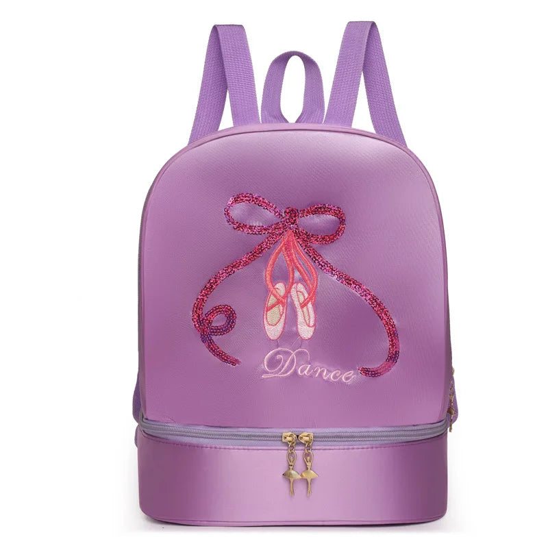 Childrens Shoulder Bag Dance Backpack Latin and Ballet Schoolbag Girl Princess Dance Bag Independent Shoe Warehouse Water Proof