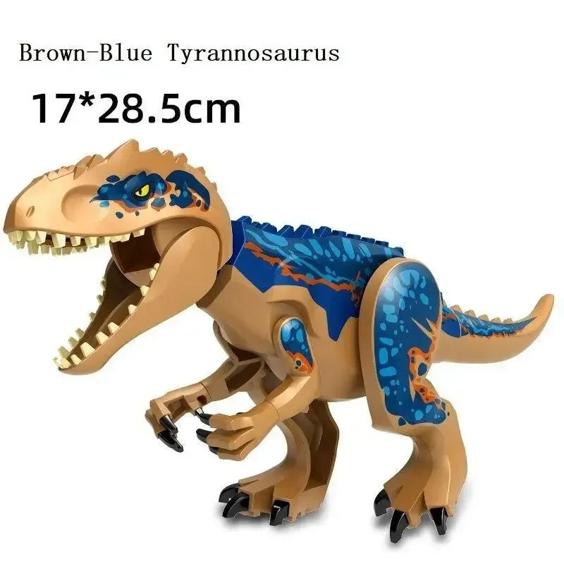 Jurassic World Brutal Raptor Building Blocks Dinosaur Model Tyrannosaurus Indominus T-Rex Assemble Educational Toy For Kids Gift