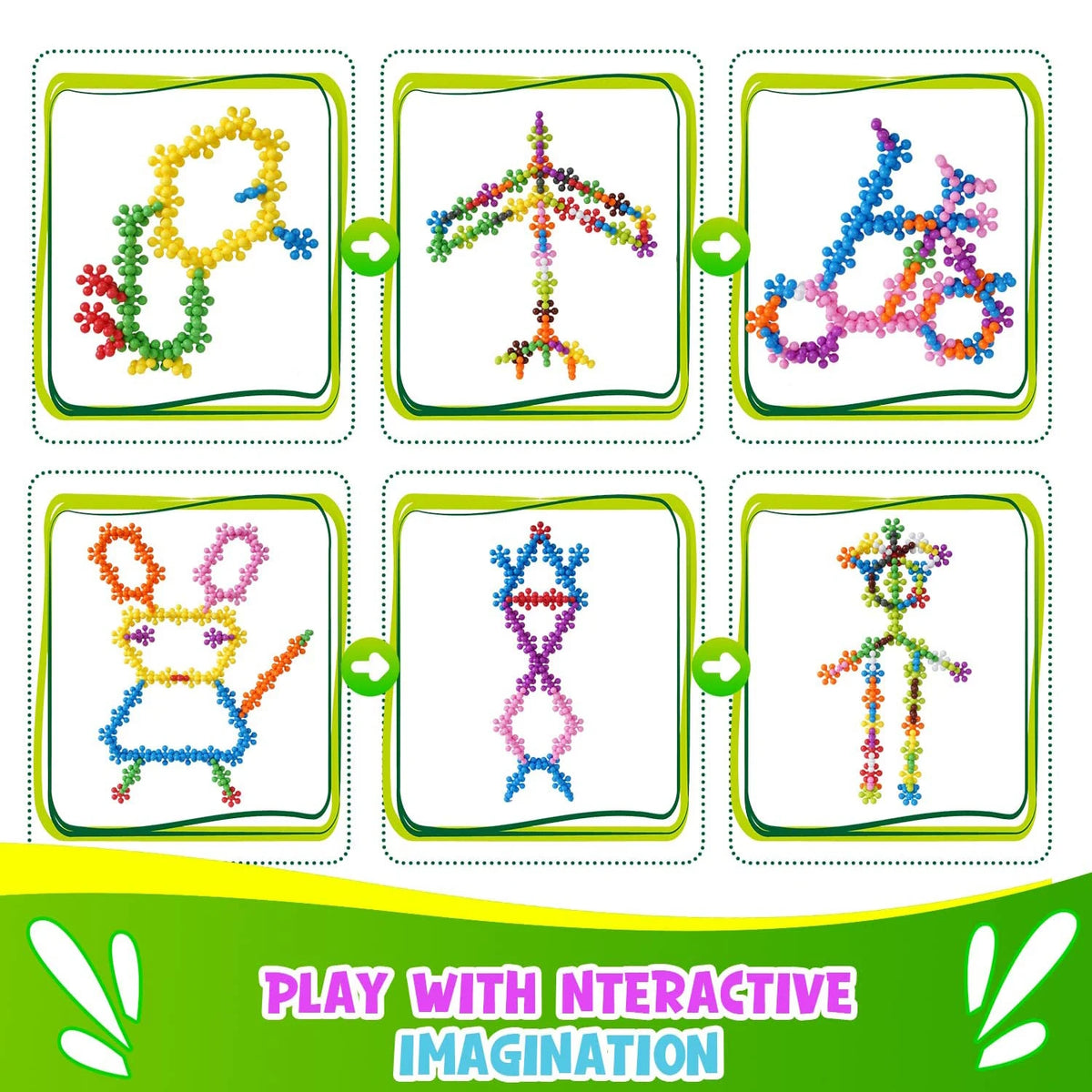 150PCS Plum Blossom Building Blocks 3D Bricks STEM Educational Building Toys Interlocking Solid Plastic Discs Sets Gifts for Kid