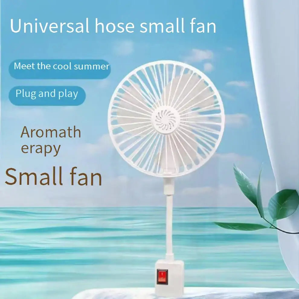 New European Union Small Cyclone Portable Electric Fan Silent Cooling Wall Mounted Dormitory Office Kitchen Summer Essentials