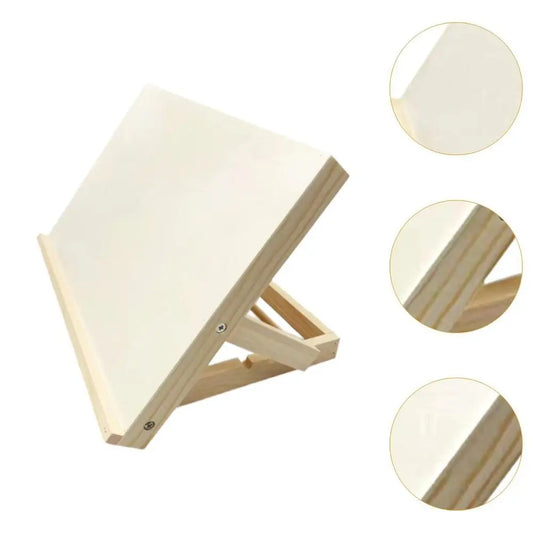 Foldable Tabletop Easel Lightweight Portable Wood Drawing Easel Art Supply Adjustable Sketching Painting Board Students Artist
