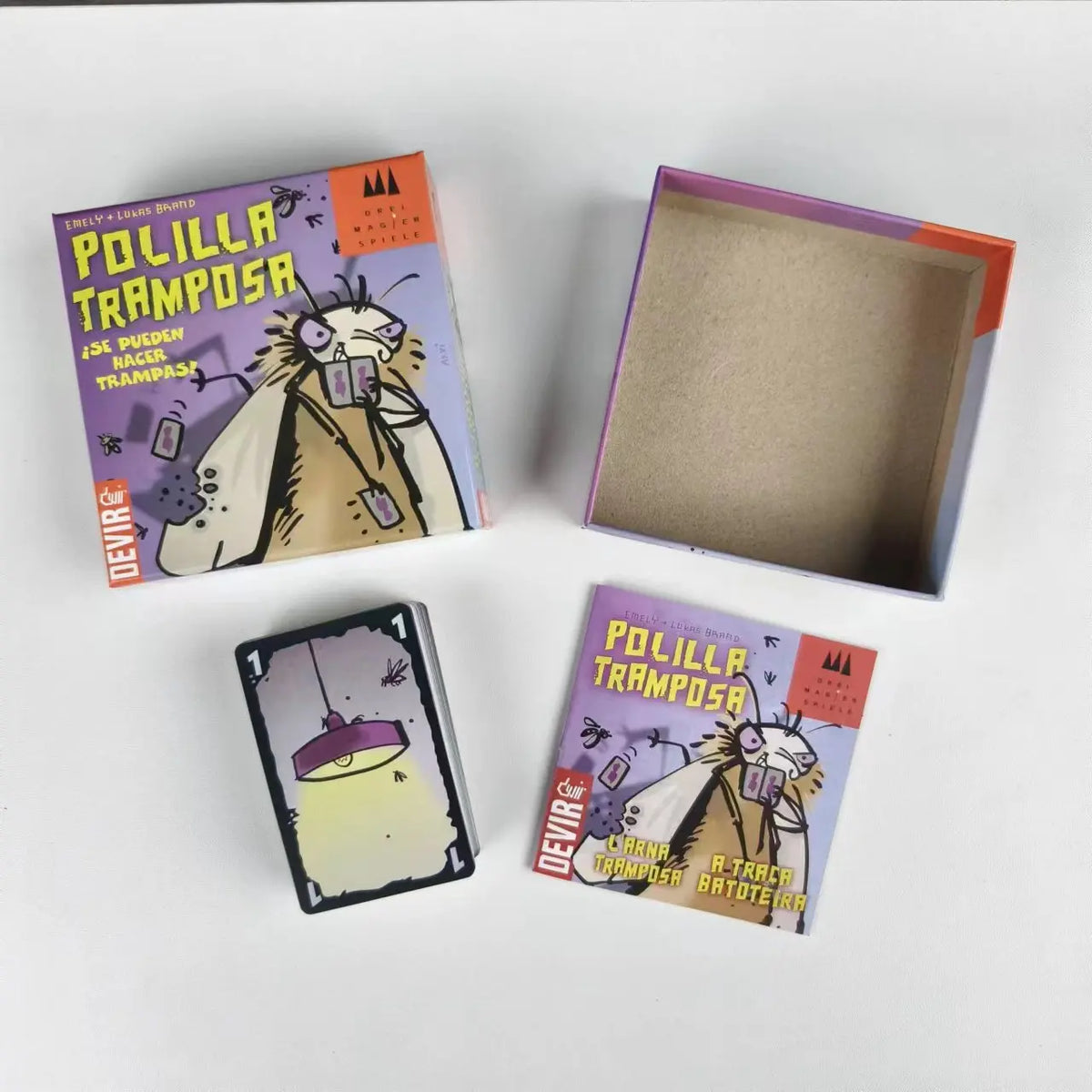 Three Magicians | Polilla | Biss 20 | Heuschrecken Poker |Schummel Hummel| Card Game | Board Game Deck Cards