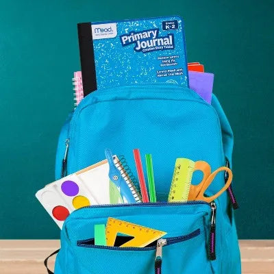 Primary Journal Half Page Ruled Writing Tablet: K-2 Composition Notebook with Picture Space, 200 Pages, Hard Cover for School