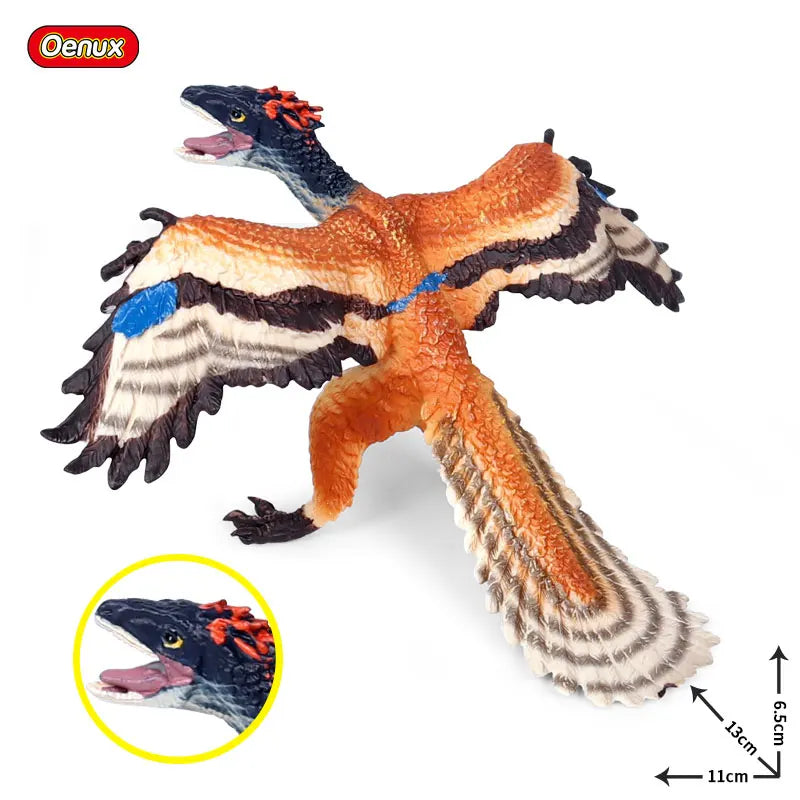 Oenux Jurassic Dinosaur Figurines T-Rex Velociraptor Spinosaurus Dilophosaurus Animal Model Action Figures Collection Kid Toy