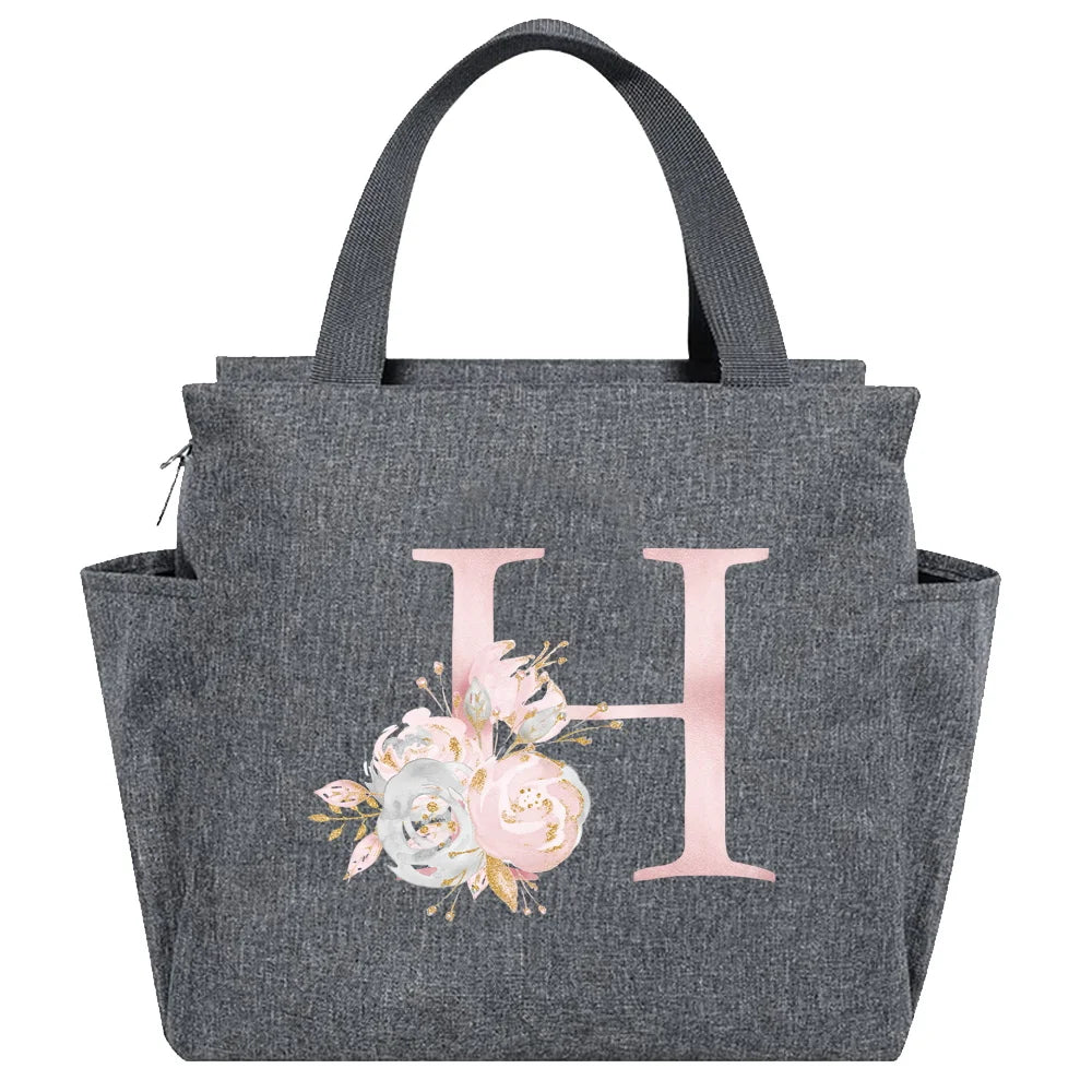 Insulated Lunch Bag  Cooler Lunch Box Portable Insulated Canvas Bento Pack Thermal Food Picnic Rice Bag For Women Kids