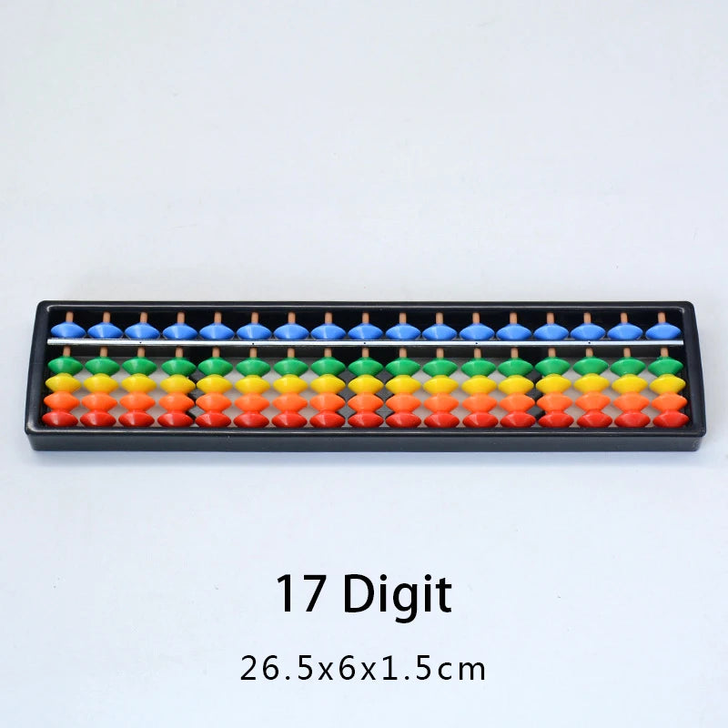 7/9/11/13/15/17 Column Plastic Montessori Math Toy Arithmetic Digits Abacus Soroban Calculating Tool Color Beads Kid Teaching