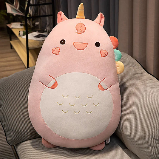 Squishy Toy Kawaii Animal Fat Dinosaur Shiba Inu Dog Pillow Plush Toys Cute Rabbit Dolls Bed Sleeping Cushion