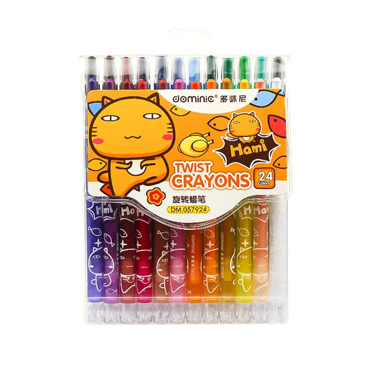 36/12 Pcs Rotate Color Crayola Washable Crayons for Kids Bulk Crayons for Toddler Arts & Crafts, Back to School Supplies Crayons