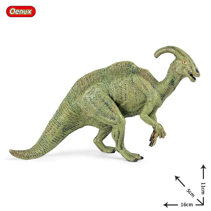 Oenux Jurassic Dinosaur Figurines T-Rex Velociraptor Spinosaurus Dilophosaurus Animal Model Action Figures Collection Kid Toy