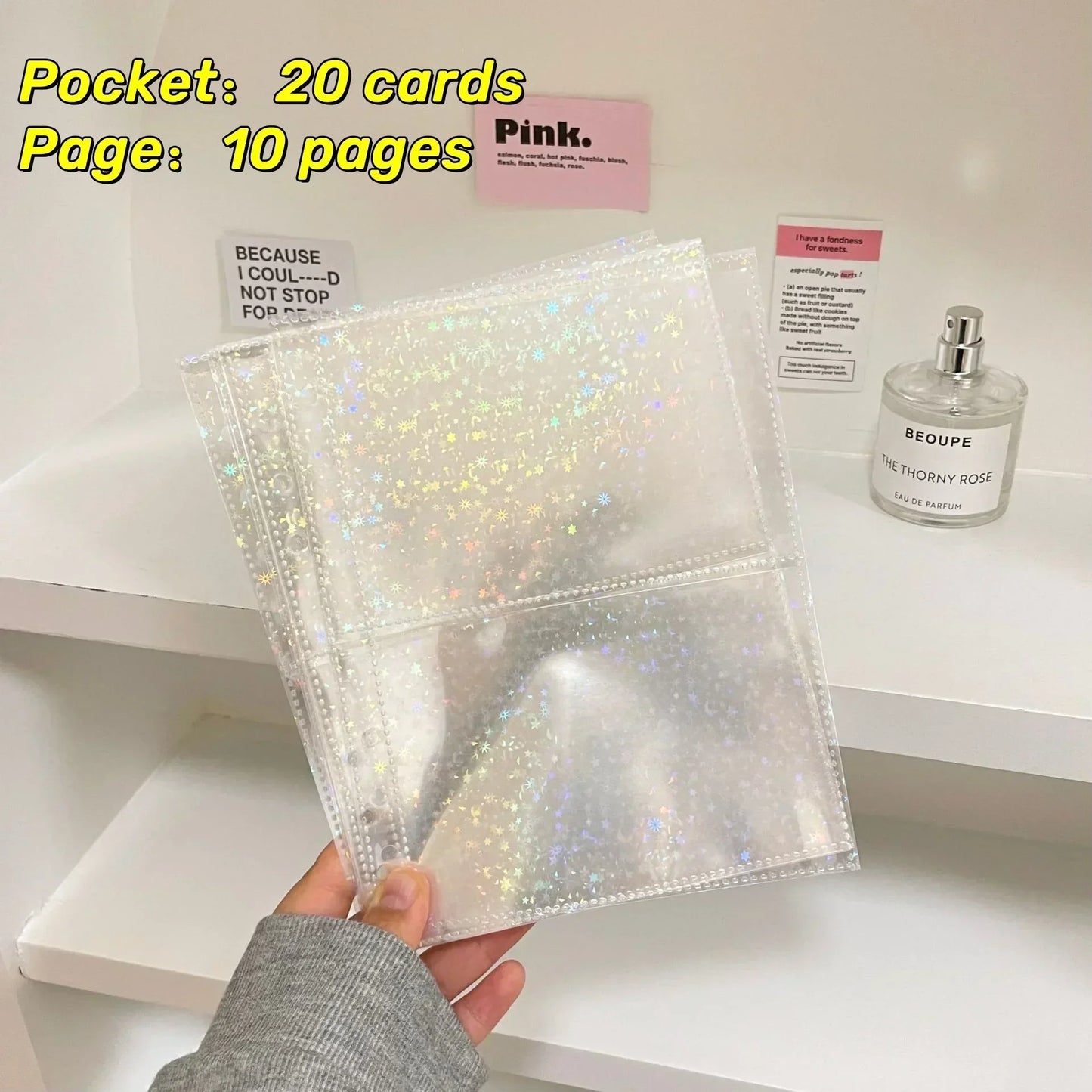 10PCS 1/2/4 Grids Photo Album A5 Inner Page Photocard Binder Photo Sleeve 6 Ring Refill Inner Page Photocard Kpop 포토카드 바인더