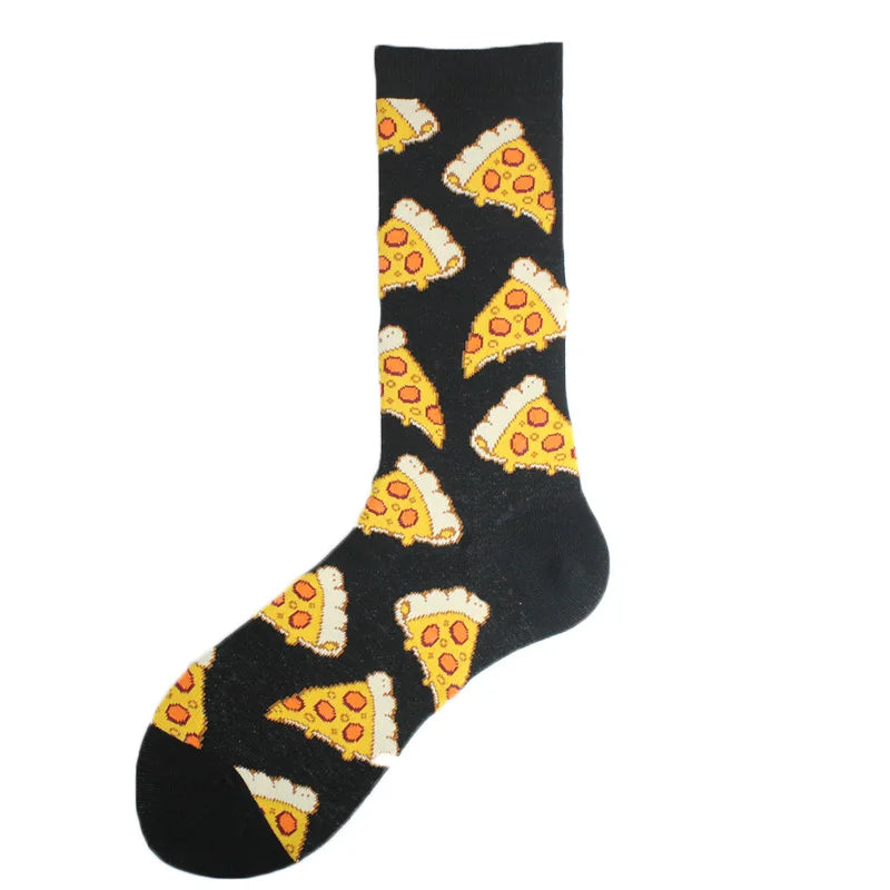 Happy Colorful Funny Socks Men Skateboard Shark Dinosaur Astronaut Planet Divertidos Hip Hop Sokken Harajuku Unisex Crew Socks