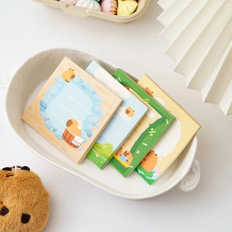 50 Sheets Kids Cartoon Posted It Paper Memo Sticky Panda Guinea Pig Notes Stickers Notebook Planner Stationery Message Sticker