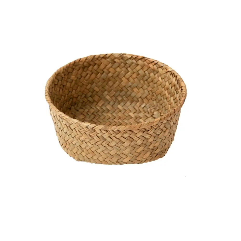 Imitation Rattan Rattan Storage Baskets Home Desktop Decoration Vegetable Fruit Kitchen Storage Basket Sundries Organizer