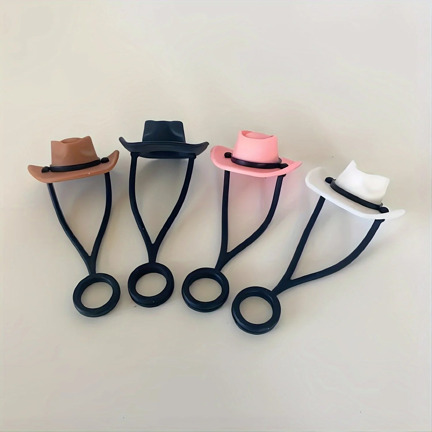Silicone Cowboy Hat Straw Cap Shape Straw Topper Compatible For Cup Reusable Straw Tip Protector Cap Mug Accessory