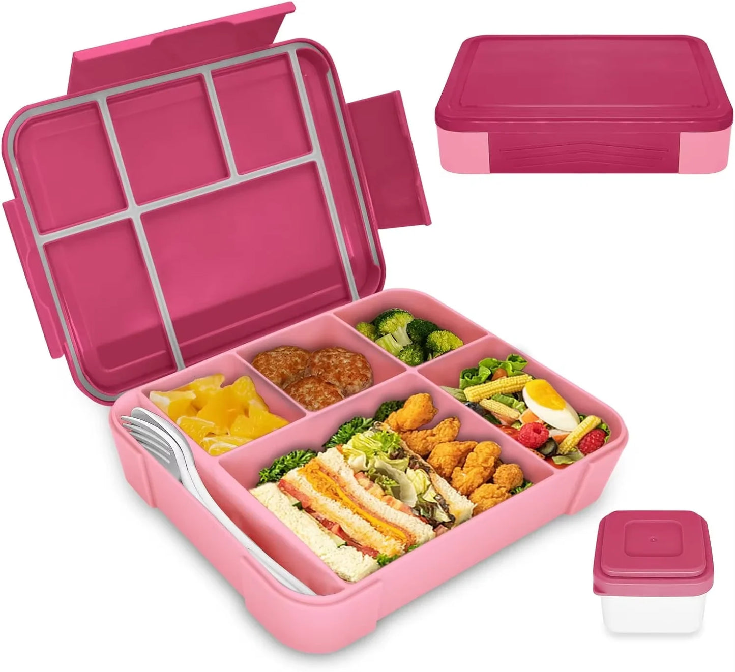 750ml Stainless Steel Insulated Bento Box Food-Grade Divided Portable with Lid for Canteens Students Kids
