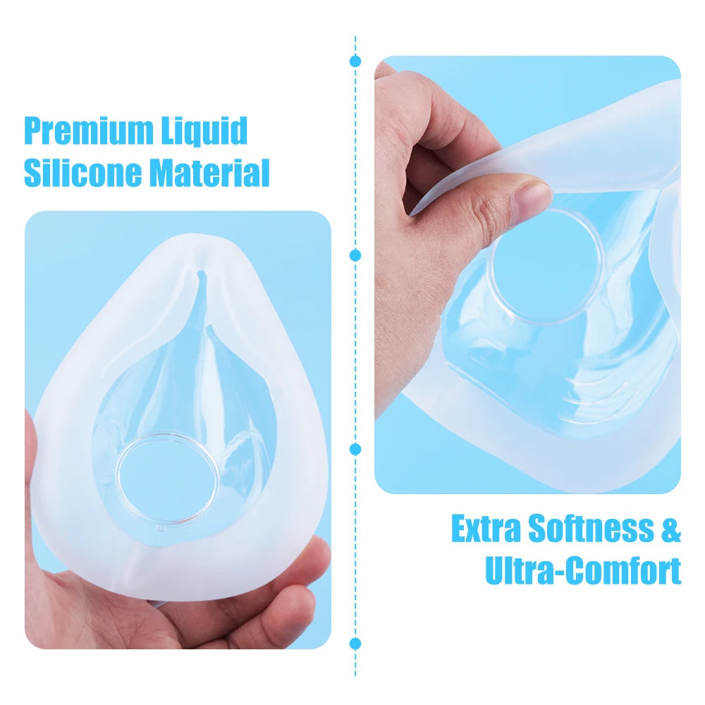 2/1pcs CPAP Mask AirFit F20 Masks Full Face Replacement Cushion, Reliable Seal & Softer Fit, Compatible with Resmed Airfit F20