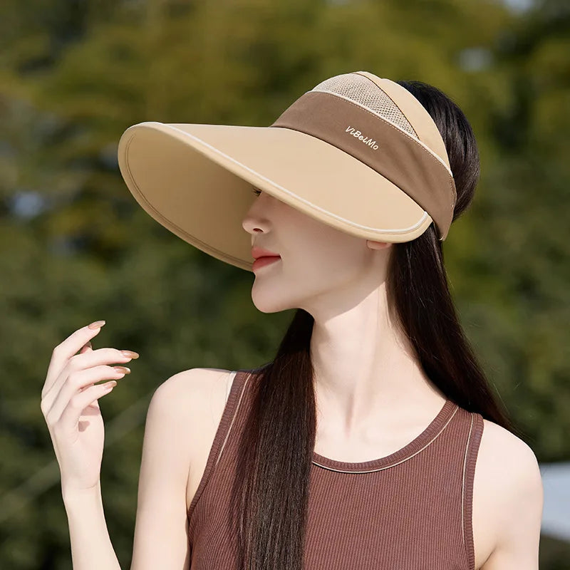 Women’s Cooling Open Sun Hat Extra Large Wide Brim UPF50+ UV Protection Outdoor Essential for Ladies