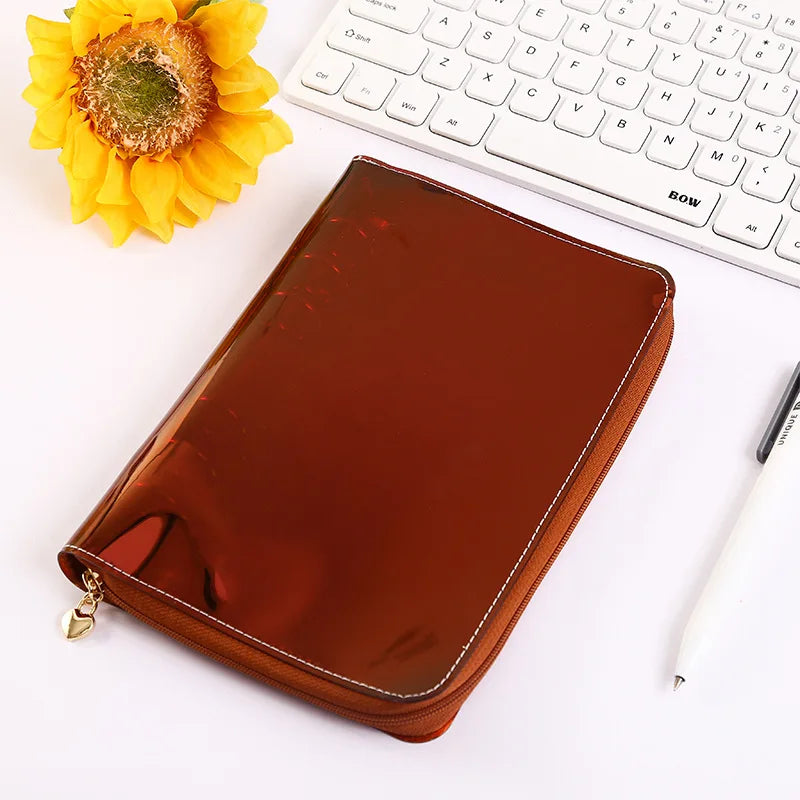 A5 A6 Zipper Binder Photo Card Collection Book Postcard Organizer Diary Notebook School Stationery