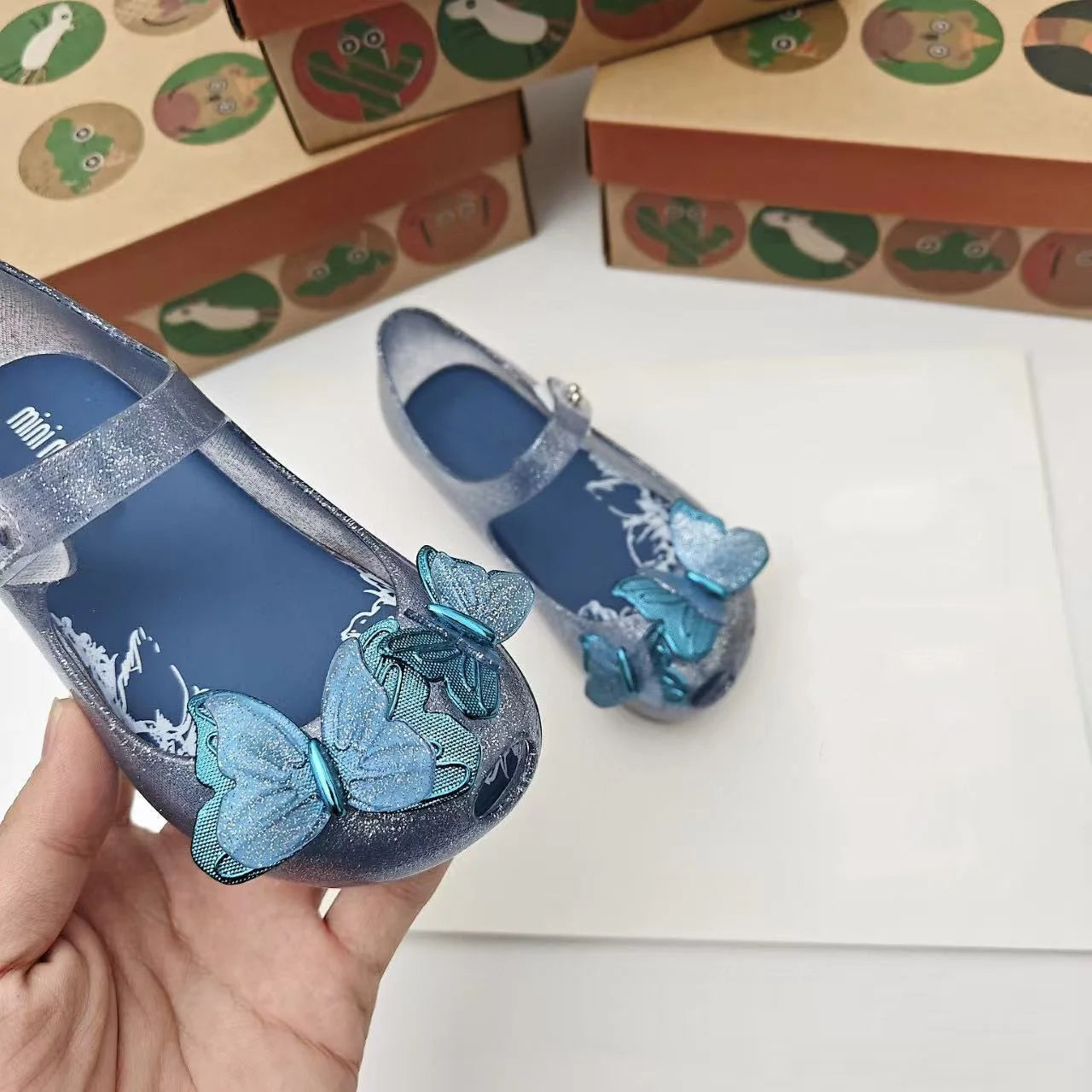 Brazil Brand 2026 New Style Kids Fashion Classical Jelly Shoes Girl Princess Cute Butterfly Sandal Kids Beach Single Shoe HMI210