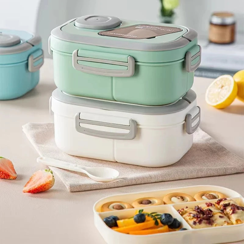 3pcs Portable Lunch Set Including Insulated Bag Bento Box & Breakfast Cup Travel Tableware Containers Meal Snack Food Containers