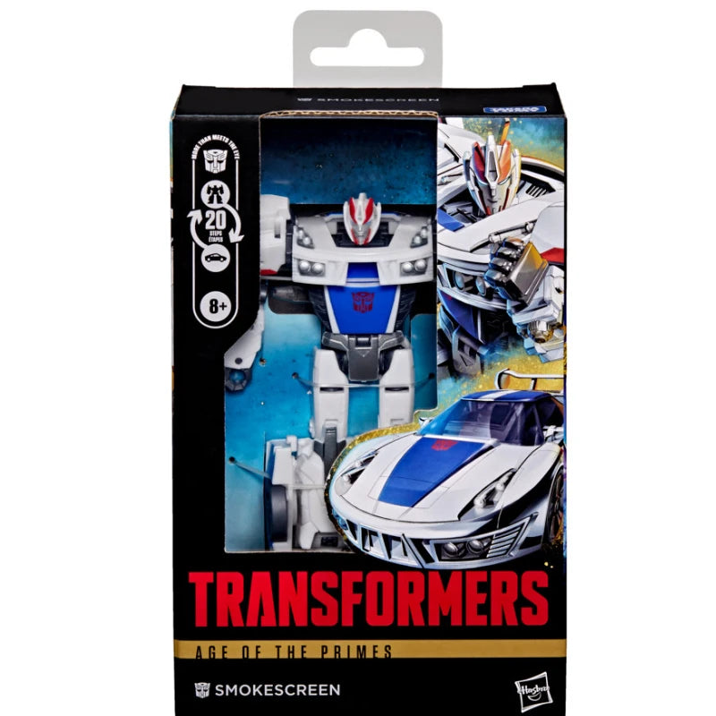 In Stock Hasbro Transformers Classic Toys Age Of The Primes Deluxe Smokescreen Action Figure Robot Toy Collectibles Gift Hobbies