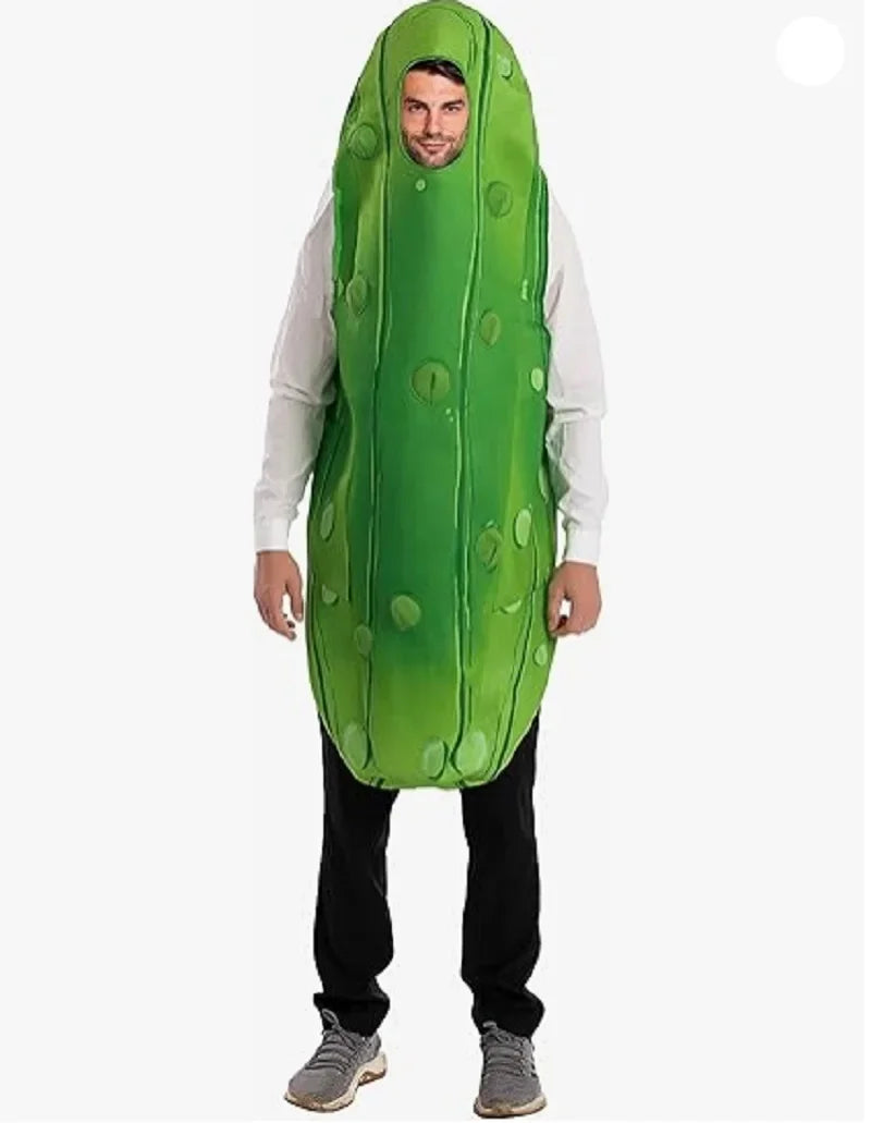 Adult Pickle Costume , Unisex Food Costume, Fruit Jumpsuit For Cosplay