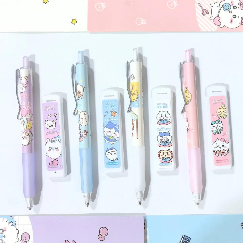2026 Stylish Automatic Pencil Set Anime Merchandise Cute Girly Writing Lead Resistant for Students