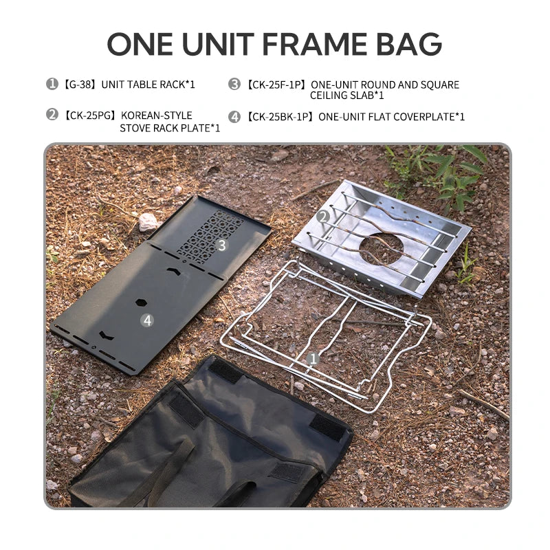 CAMPINGMOON G-38-B Folding Net Table Storage Bag Multifunctional Camping Outdoor Picnic BBQ Foldable Desk Tablecloth Tote Bag