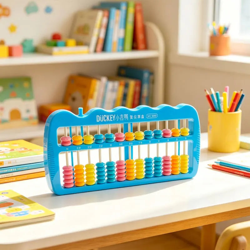 Multi-toned Bead Math Counting Calculation Tools Home Educational Toy Abacus with Reset Structure Classroom Supplies Teaching
