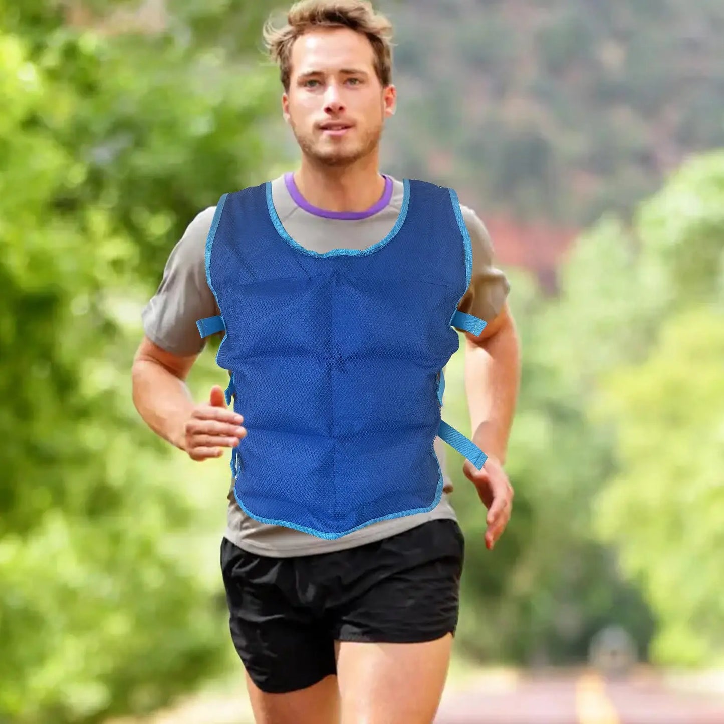 Ice Vest Cooling Safety Vest Outdoor High Temperature Clothing Adjustable Cool Jacket Summer Outdoor Ice Pack Cooling Vest