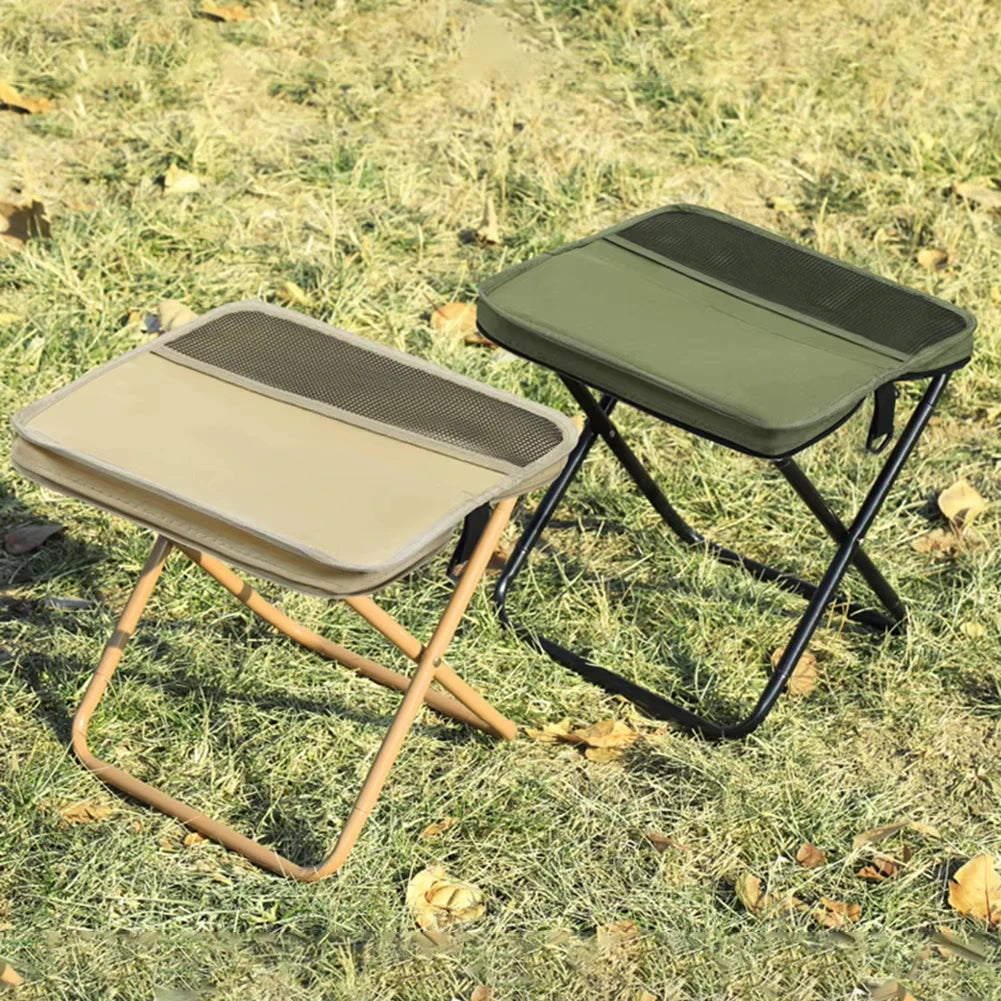Hot-selling outdoor foldable stool, suitable for camping hiking and fishing trips portable shoulder-carry storage foldable stool