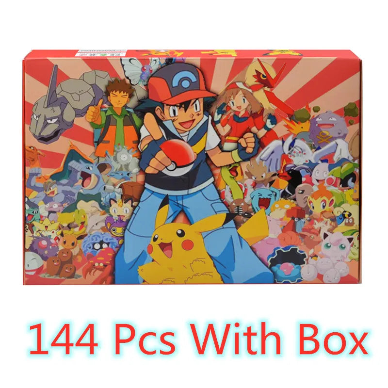 144 Style Pokemon Figure Toys Anime Pikachu Action Figure Model Ornamental Decoration Collect Toys For Christmas Gift