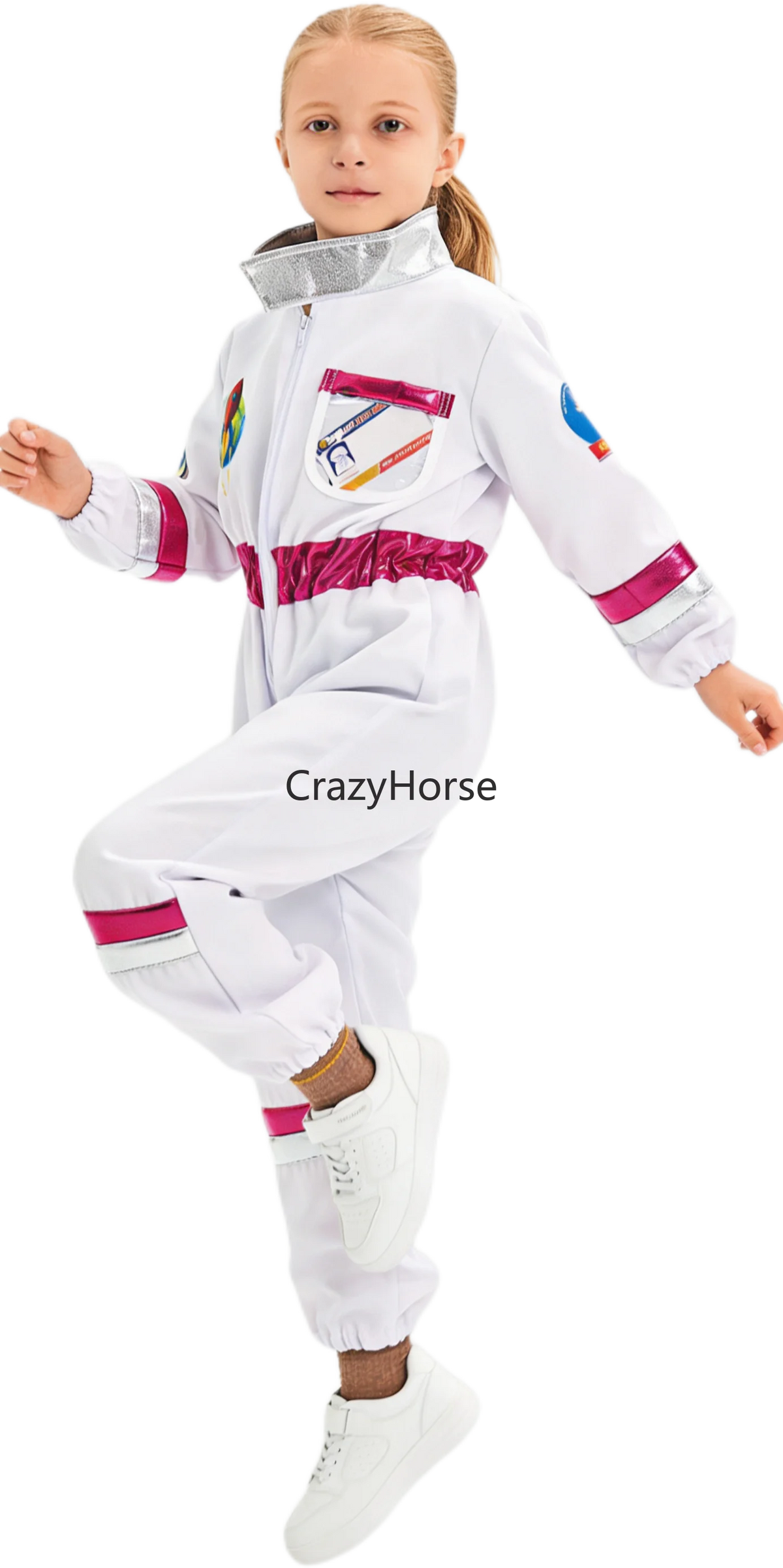 New Astronaut Boys Girls Cosplay Costume for Kids Spaceman Child Halloween Dress Up Children Rocket Jumpsuit Outfit Bodysuits