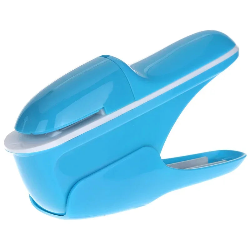 1PC hand-held stapler without nails, bill paper and handbooks, document binding, office, home and school binding supplies