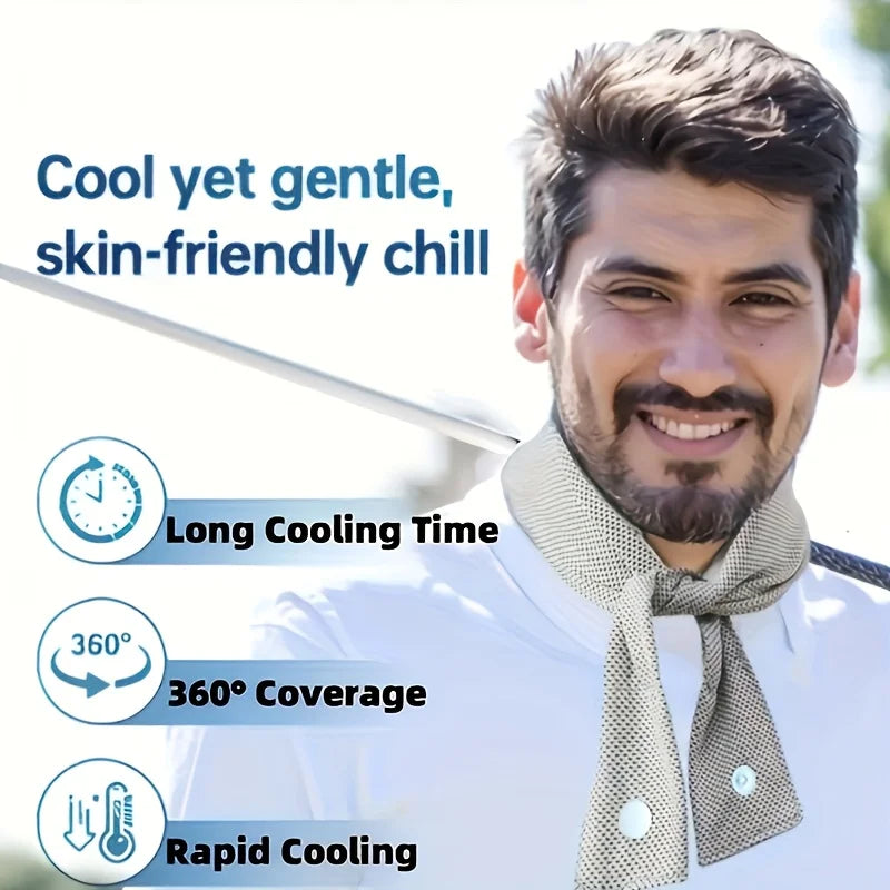 Versatile Cooling Ice Towel Neck Gaiter, Sweat-Wicking Headscarf & Postpartum Ice Band, Ideal for Outdoor Summer Activities