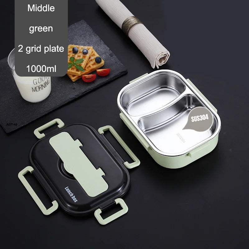 Heated Lunch Box for Kids Heated Bento Stainless Steel Lunch Box Thermos Container for Food Container Heated Bento Box Lunchbox