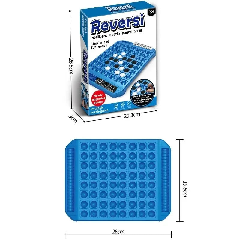 Dual-Side Flip Board Game – 2 Player Strategy & Logic Training Toy